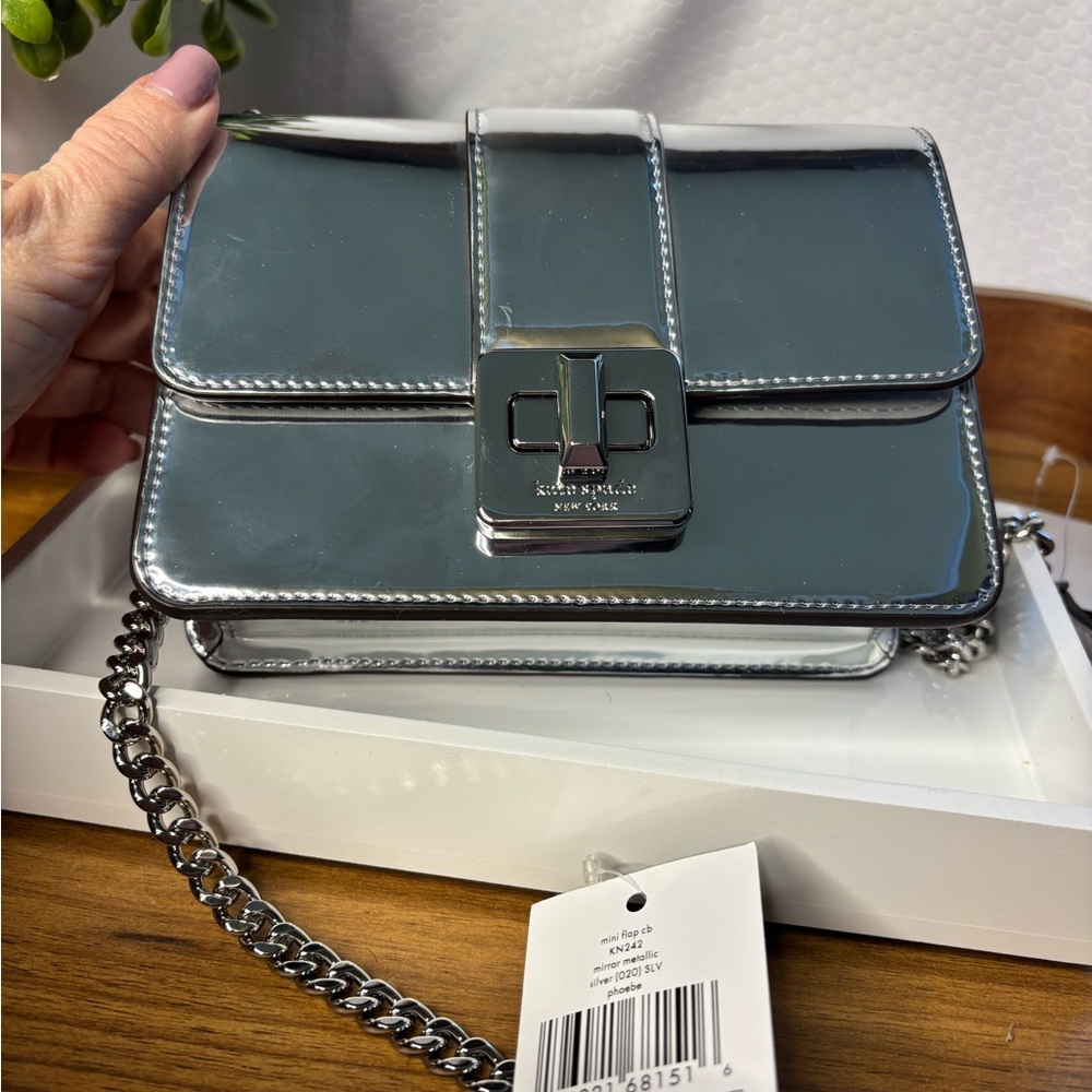 Kate Spade Silver Crossbody Bag - Picture 6 of 12